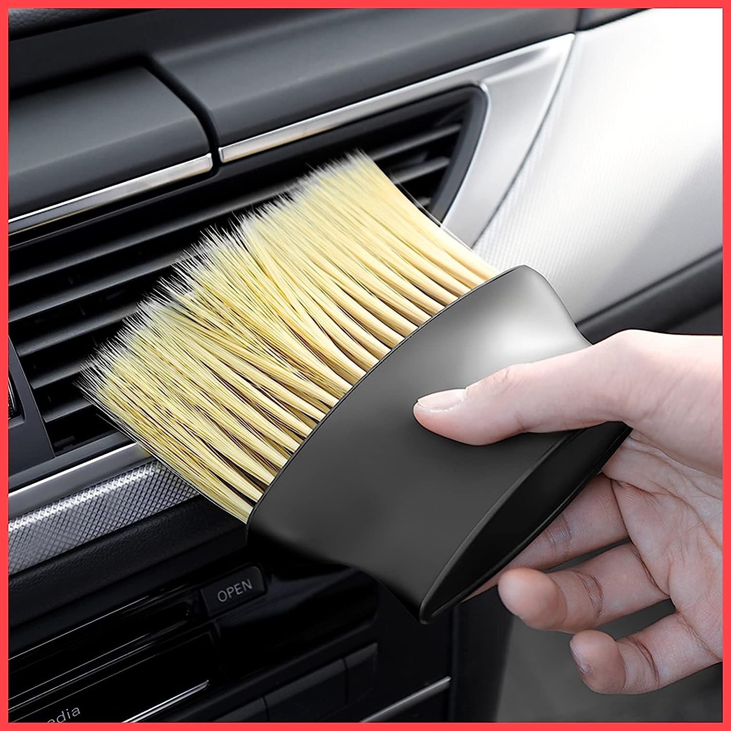 Car Interior AC Vents Cleaning Brush Soft Duster Interior Cleaning Detailing Accessories Dusting Tool for Automotive Accessory Car Cleaning Brush AC Vent Cleaning for Car Dashboard Dust Dirt Car Interior AC Vents Cleaning Brush Soft Duster Interior Cleaning Detailing Accessories Dusting Tool for Automotive Accessory Car Cleaning Brush AC Vent Cleaning for Car Dashboard Dust Dirt